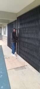 Heavy-duty retractable grill installation for residential property in Nanyuki Kenya East Africa region