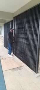 Heavy-duty retractable grill installation for residential property in Nanyuki Kenya East Africa region