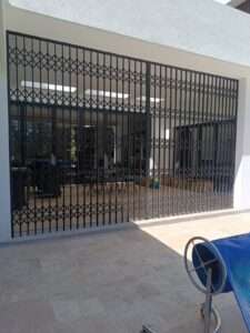 Elegant imported retractable grills installed for enhanced home security in Kerarapon