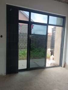 Imported retractable grill installation at residential home in Mwihoko, Kenya